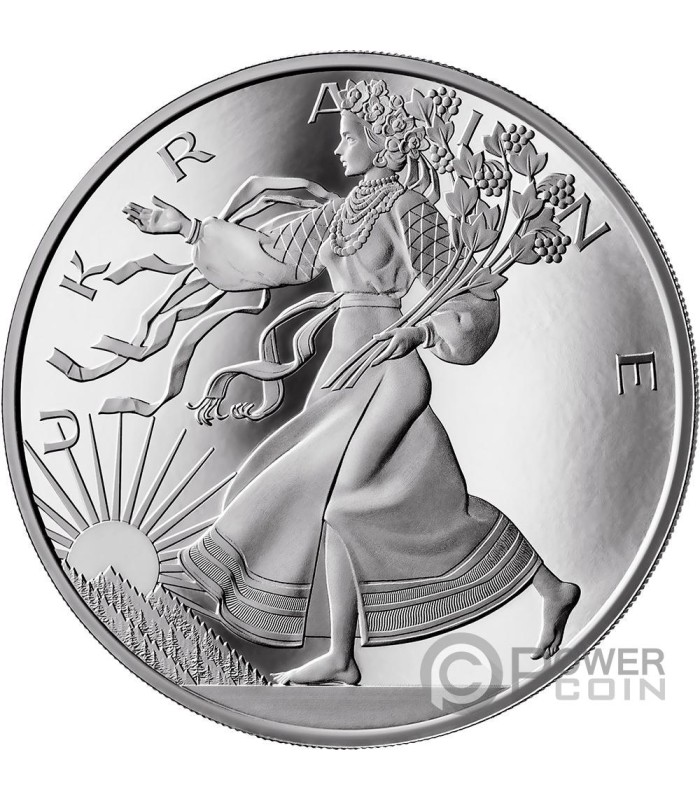 LIBERTY OF UKRAINE Cryptocurrency 1 Oz Silver Coin 1000 Satoshi United  Crypto States 2024
