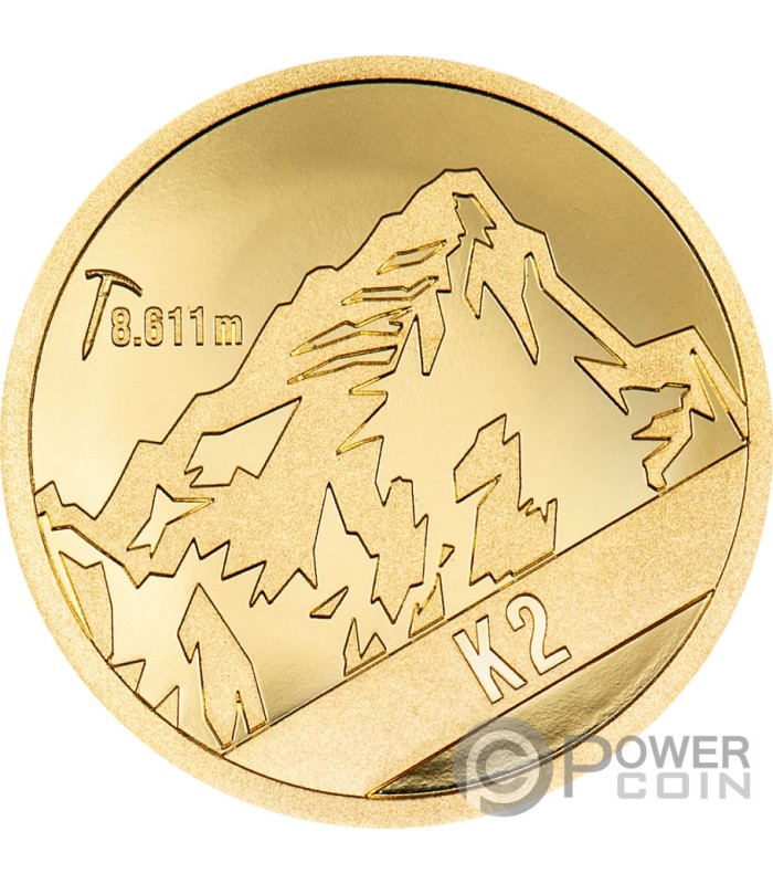 K2 Peaks Gold Coin 5 Cook Islands 2024