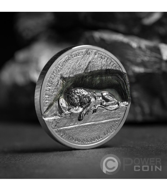 LION MONUMENT Lion Of Lucerne 1 Oz Silver Coin 5 Cook Islands 2024   Lion Monument Lion Of Lucerne 1 Oz Silver Coin 5 Cook Islands 2024 