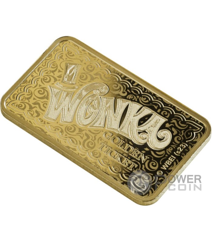 WILLY WONKA Chocolate Factory Gold Bar Switzerland 2023