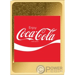 ARDEN SQUARE COCA COLA Through the Decades 1/500 Oz Gold Münze 3000 Francs Chad 2023