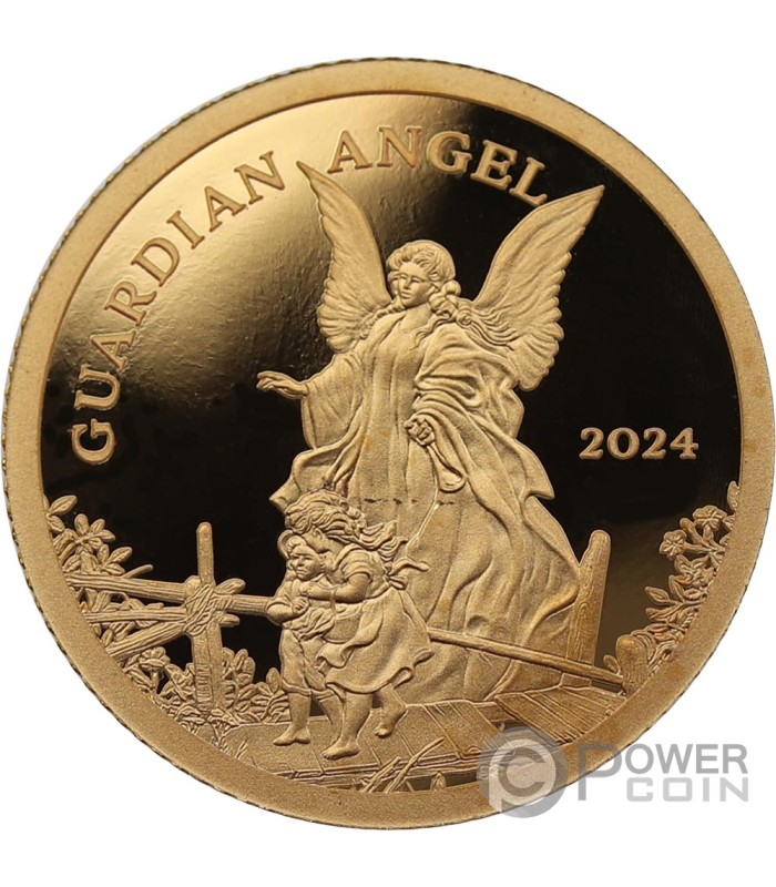 GUARDIAN ANGEL Gold Coin 5 Cook Islands 2024