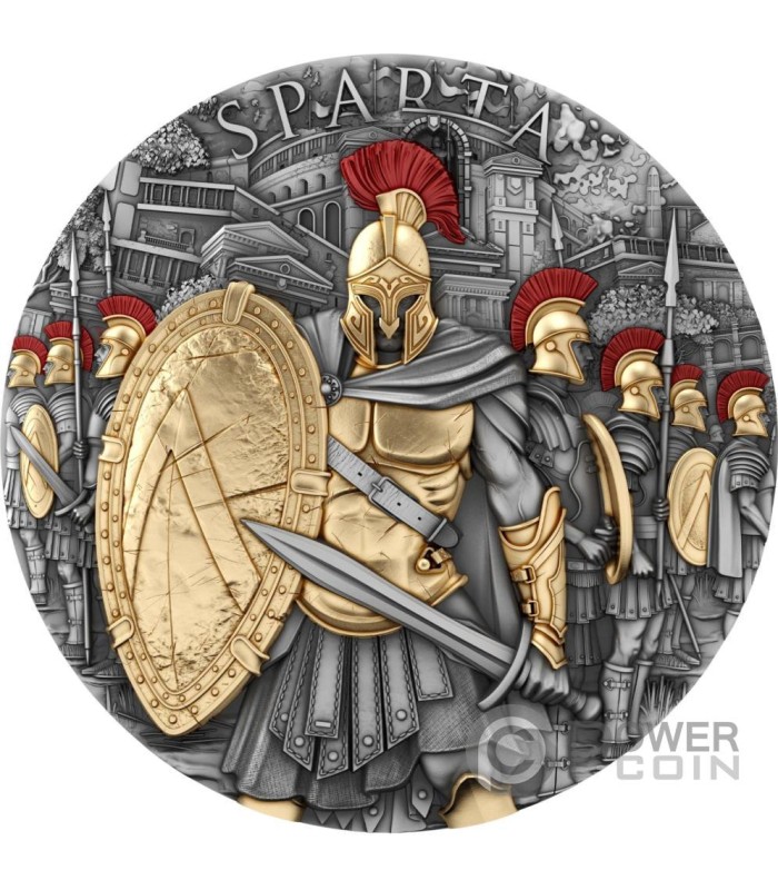 SPARTA 2 Oz Silver Coin 5$ Niue 2023