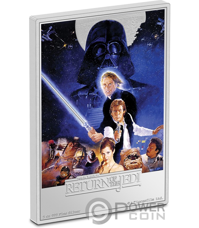 RETURN OF THE JEDI Star Wars 5 Oz Silver Coin 10$ Niue 2023