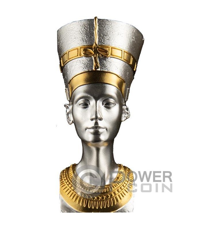 NEFERTITI 3D 5 Oz Silver Coin 10$ Samoa 2024