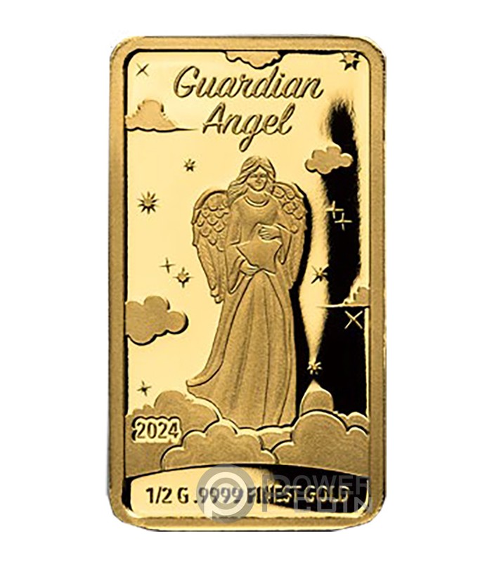 GUARDIAN ANGEL Gold Coin 15 Solomon Islands 2024   Guardian Angel Gold Coin 15 Solomon Islands 2024 