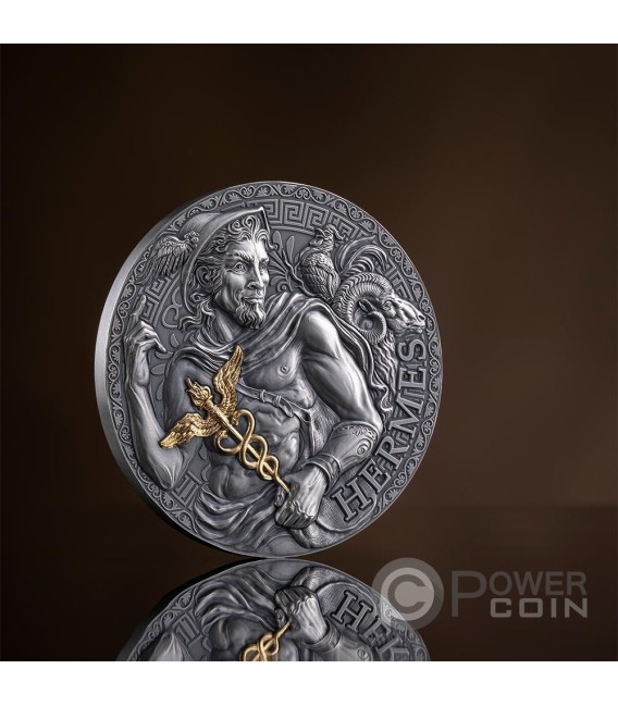 HERMES Great Greek Mythology 3 Oz Silver Coin 3000 Francs Cameroon 2024