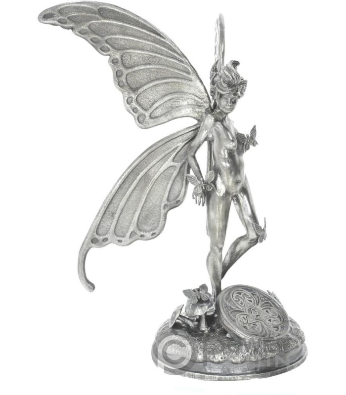 GWEN THE GOOD LUCK FAIRY Fairies and Fantasy Collection Silber Statue