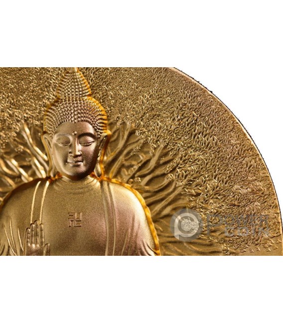 BUDDHA Creator of Buddhism Gilded 2 Oz Silver Coin 2000 Francs Gabon 2025