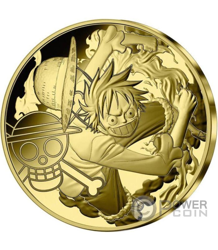 LUFFY AND THE THOUSAND SUNNY One Piece Gold Coin 50 Euro France 2024