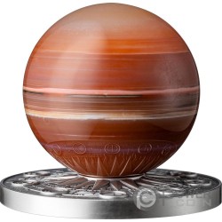 MARS Solar System 2 Oz Серебрo Mонета 10 цеди Гана 2024