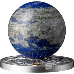 EARTH Solar System 2 Oz Moneta Argento 10 Cedis Ghana 2024