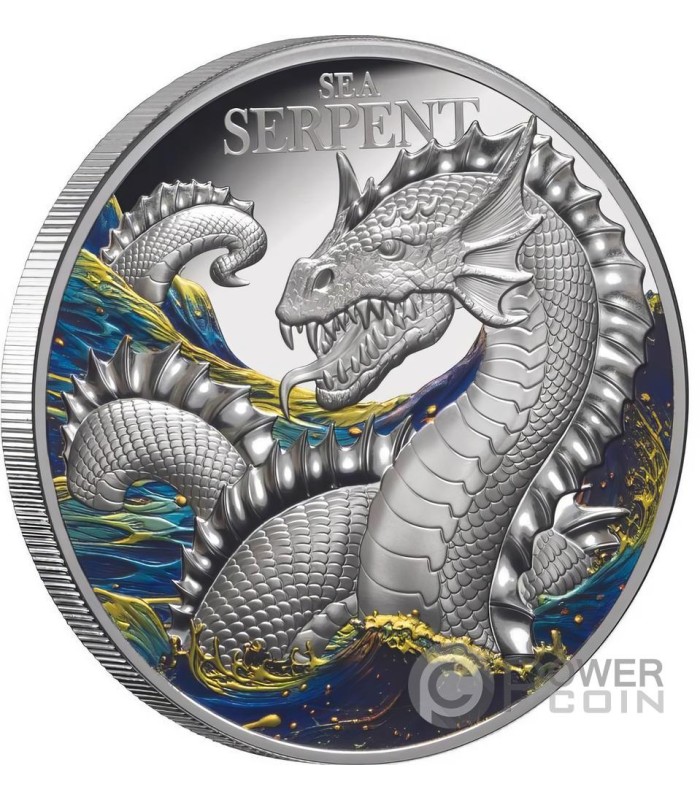 SEA SERPENT 2 Oz Silver Coin 5 Niue 2024