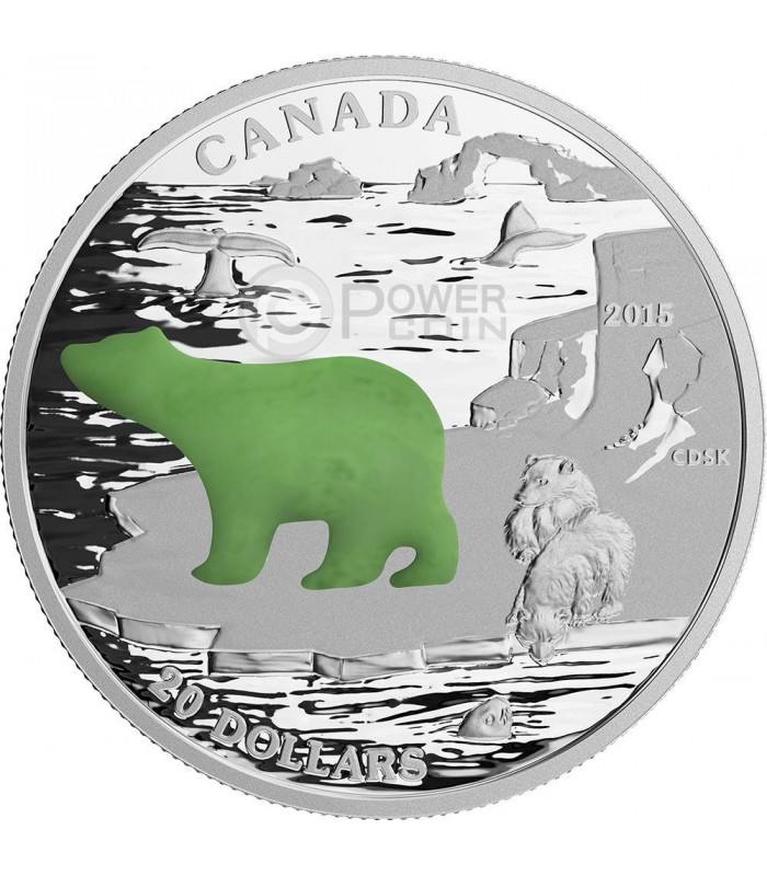 POLAR BEAR Jade Canadian Icon 1 Oz 20 2015