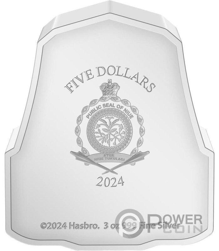 MEGATRON 40th Anniversary 3 Oz Silver Coin 5$ Niue 2024