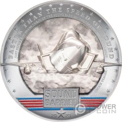 SOUND BARRIER JET Speed of Sound 5 Oz Серебро Монета 20$ Палау 2023