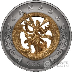 ALLEGORY OF FREEDOM Moneda Plata 50$ Canada 2024