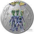EXTRATERRESTRIAL LIFE Milky Way 1 Oz Серебро Монета 1$ Ниуэ 2024