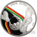 UEFA EURO FOOTBALL Proof Moneda Plata 5€ Euro Portugal 2024