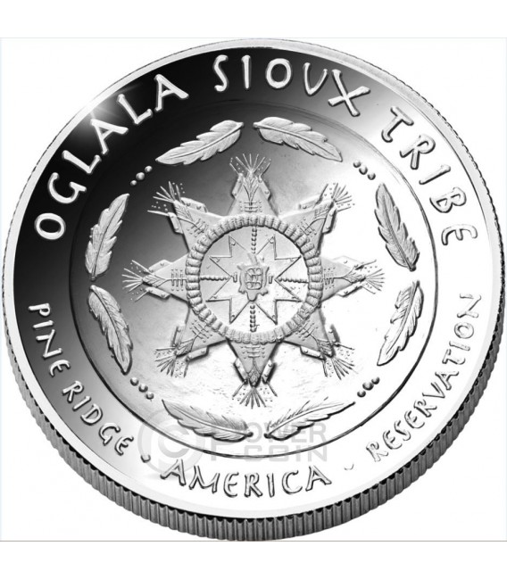 SIOUX Oglala Tribe Sun Dancer American Reservation 1 Oz Silver Coin 1 ...