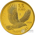 IMPERIAL EAGLE 1 Oz Gold Coin 1.5€ Euro Spain 2024