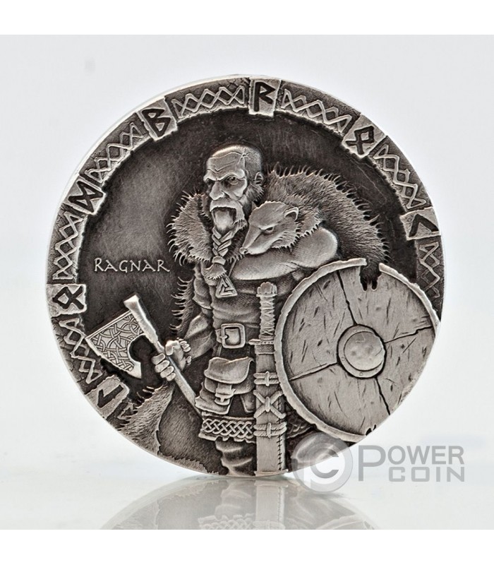 BJORN IRONSIDE Vikings Gods Kings Warriors 2 Oz Moneda Plata 2