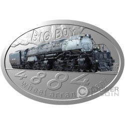 BIG BOY Famous Steam Locomotives 1 Oz Moneda Plata 1$ Niue 2024