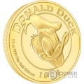 DONALD DUCK 90TH ANNIVERSARY 1/4 Oz Gold Coin 25$ Niue 2024