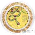 SNAKE Lunar Year Gold Coin 500 Patacas Macau 2025
