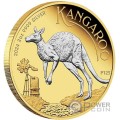 AUSTRALIAN KANGAROO 2 Oz Moneta Argento 2$ Australia 2024