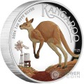AUSTRALIAN KANGAROO 1 Oz Moneta Argento 1$ Australia 2024