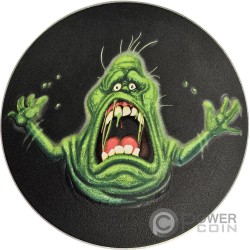 SLIMER Ghostbusters 40th годовщина 2 Oz Серебро Монета 5$ Ниуэ 2024