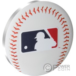 MLB LOGO Major League Baseball 1 Oz Moneda Plata 2$ Niue 2024