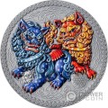 IMPERIAL GUARDIAN LIONS Oriental Culture Серебро Монета 10 Седи Гана 2024