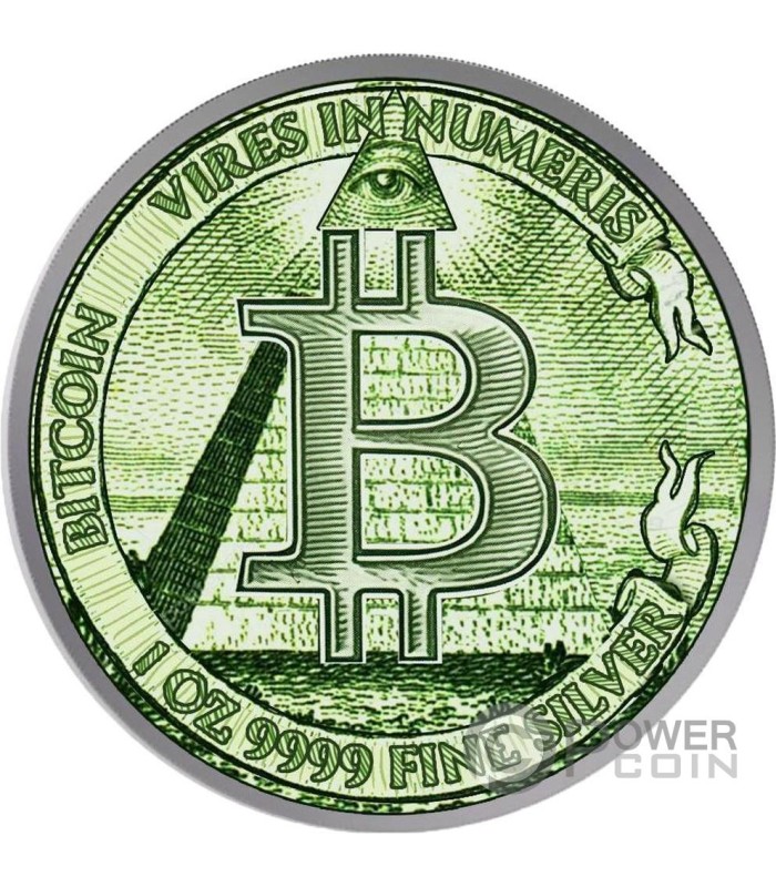 NEW WORLD ORDER BITCOIN 1 Oz Silver Coin 2$ Niue 2024