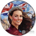 PRINCESS KATE Catherine Elegance in Art 1 Oz Moneda Plata 1$ USA 2024