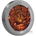 CAVE TANIWHA 1 Oz Серебро Монета 1$ Новая Зеландия 2024