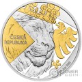 CZECH LION 1 Oz Moneda Plata 2$ Niue 2024