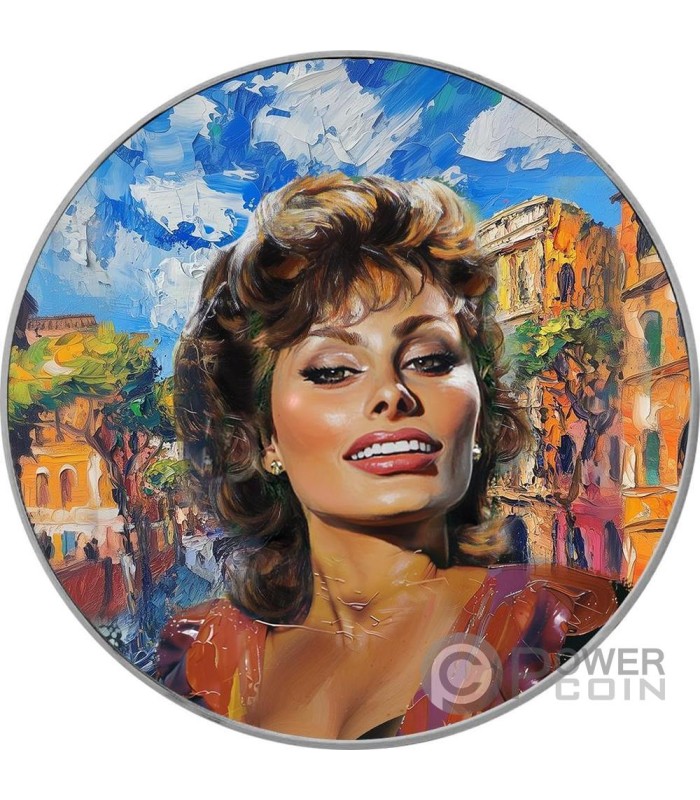 SOPHIA LOREN Elegance in Art 1 Oz Silver Coin 1 USA 2024