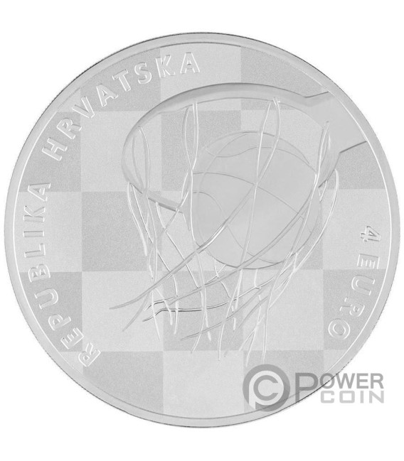 DRAŽEN PETROVIĆ 60th Anniversary 1 Oz Moneda Plata 4 € Euro Croatia 2024