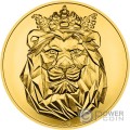 LION 1 Oz Medaglia Oro 2024