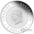 DOUBLE DRAGON 2 Oz Moneda Plata 2$ Australia 2024