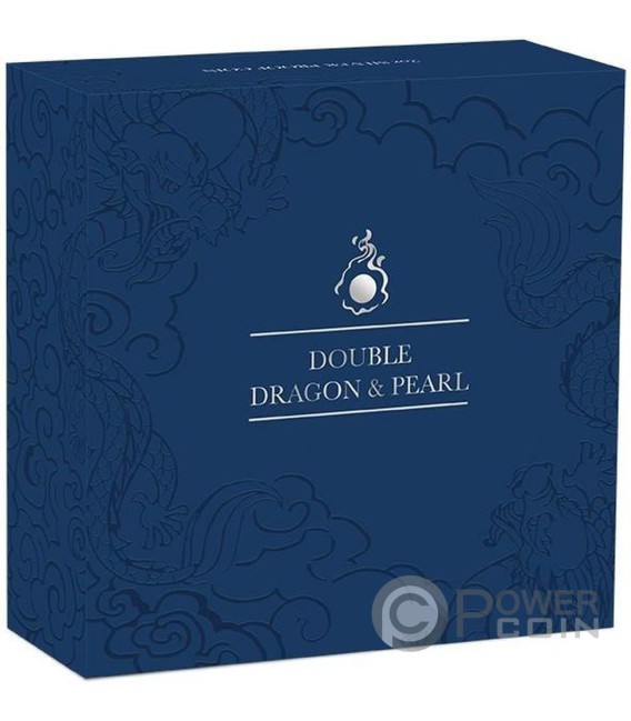 DOUBLE DRAGON 2 Oz Moneta Argento 2$ Australia 2024