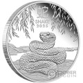 SNAKE Lunar Year Series III 1 Oz Moneda Plata 1$ Australia 2025