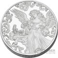 CHRISTMAS ANGEL 1 Oz Moneda Plata 2$ Fiji 2024