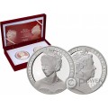 QUEEN PORTRAIT Set 2x5 Oz Moneda Plata 10$ Niue 2022