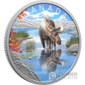 MOOSE Wildlife Reflections Alce Moneda Plata 20$ Canada 2024