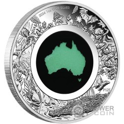 GREAT SOUTHERN LAND Chrysoprase 1 Oz Moneda Plata 1$ Australia 2024