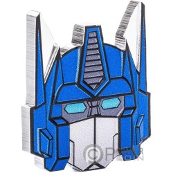 OPTIMUS PRIME Transformers Heads 1 Oz Moneda Plata 2$ Niue 2024