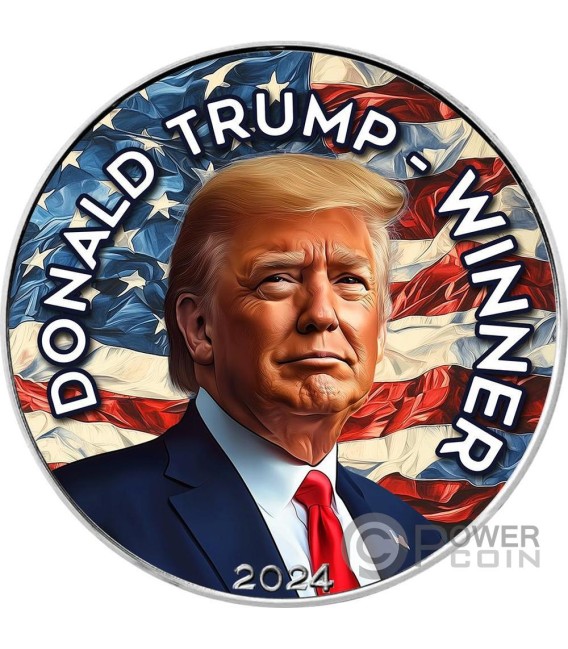 WINNER Donald Trump 1 Oz Silver Coin 1 USA 2024